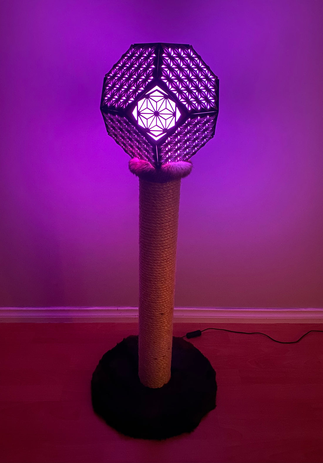 Cat scratch post floor lamp (PRE-ORDER ONLY)