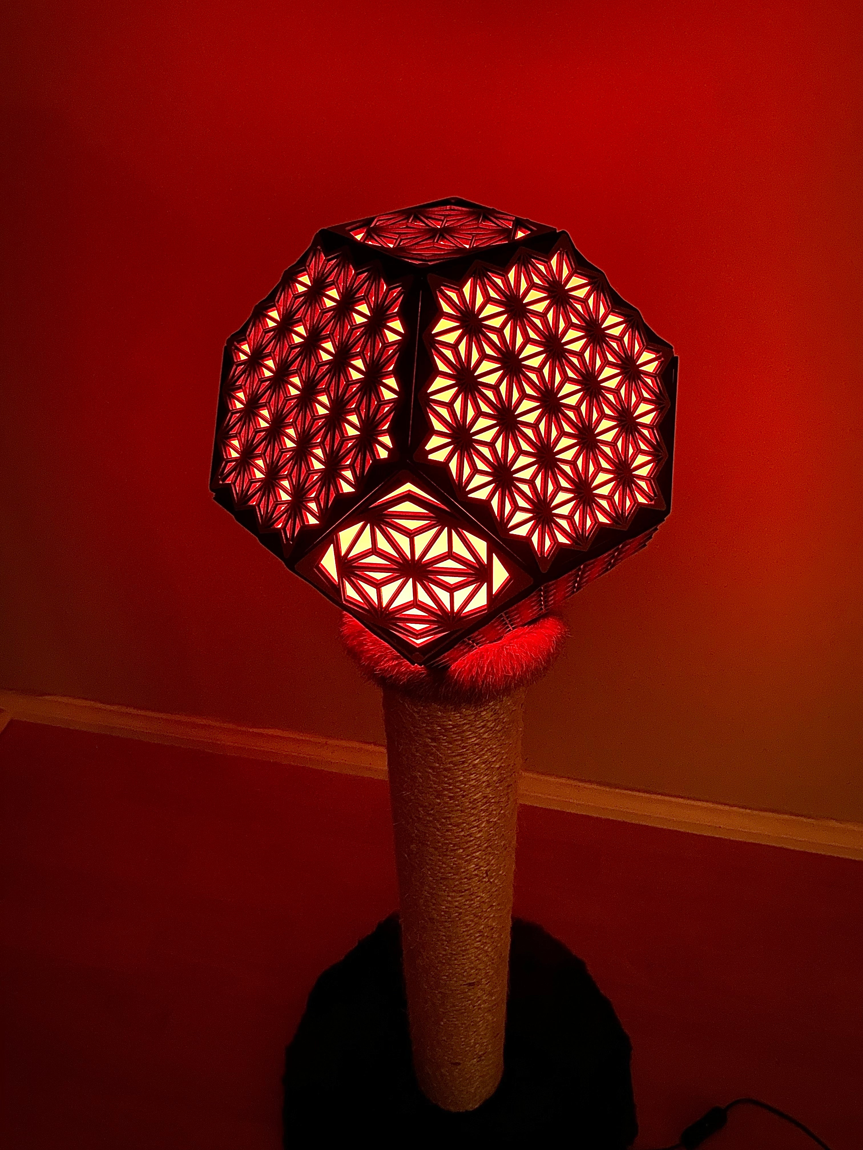Cat scratch post floor lamp (PRE-ORDER ONLY)