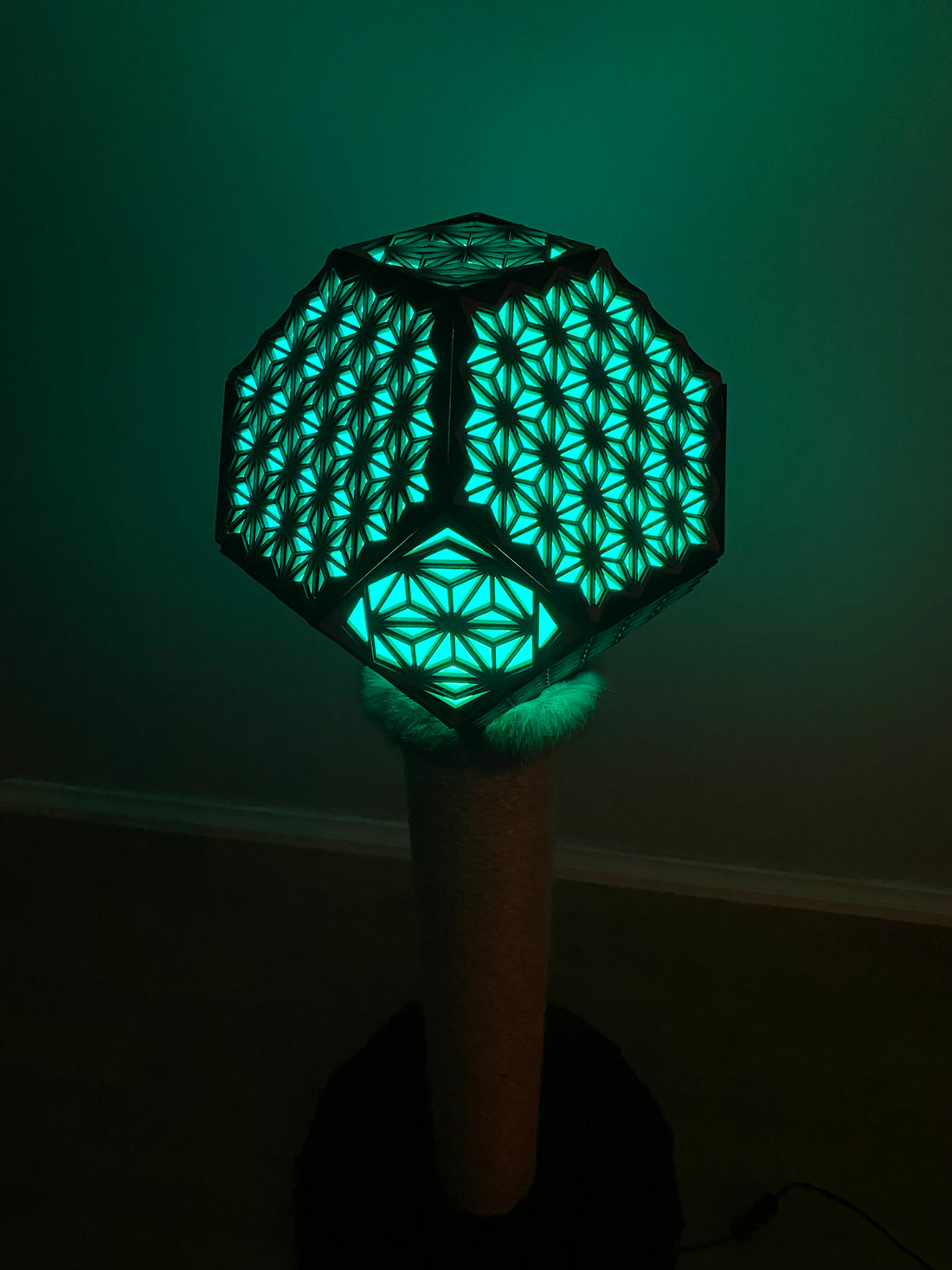 Cat scratch post floor lamp (PRE-ORDER ONLY)