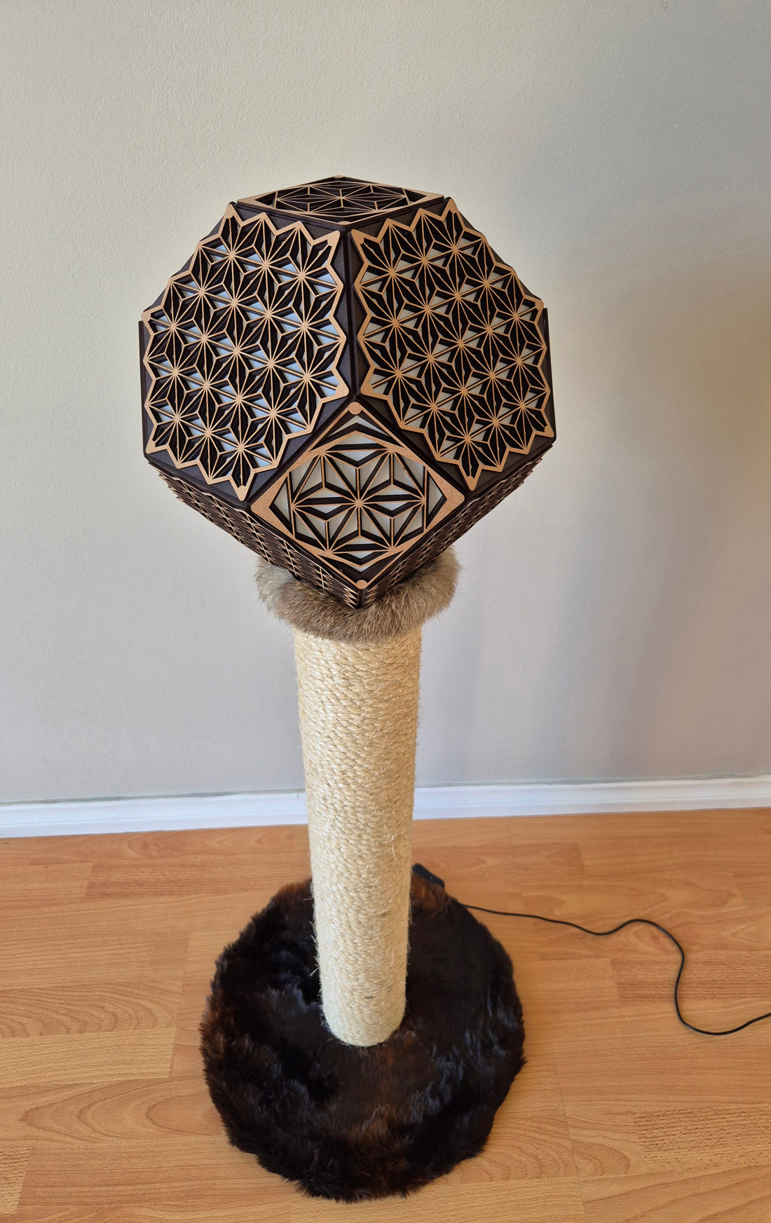 Cat scratch post floor lamp (PRE-ORDER ONLY)
