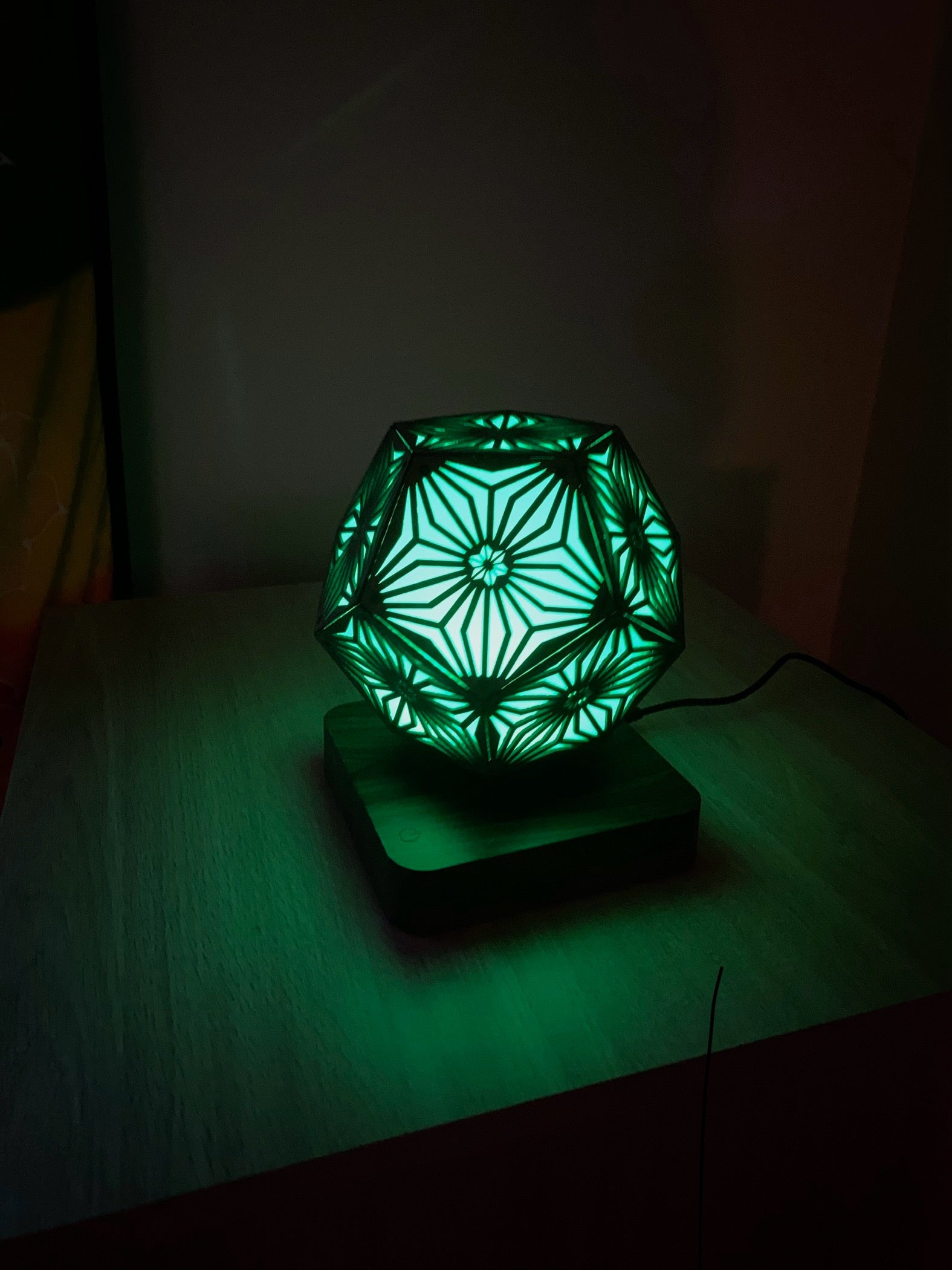 Asanoha Pattern LED Rainbow Colors