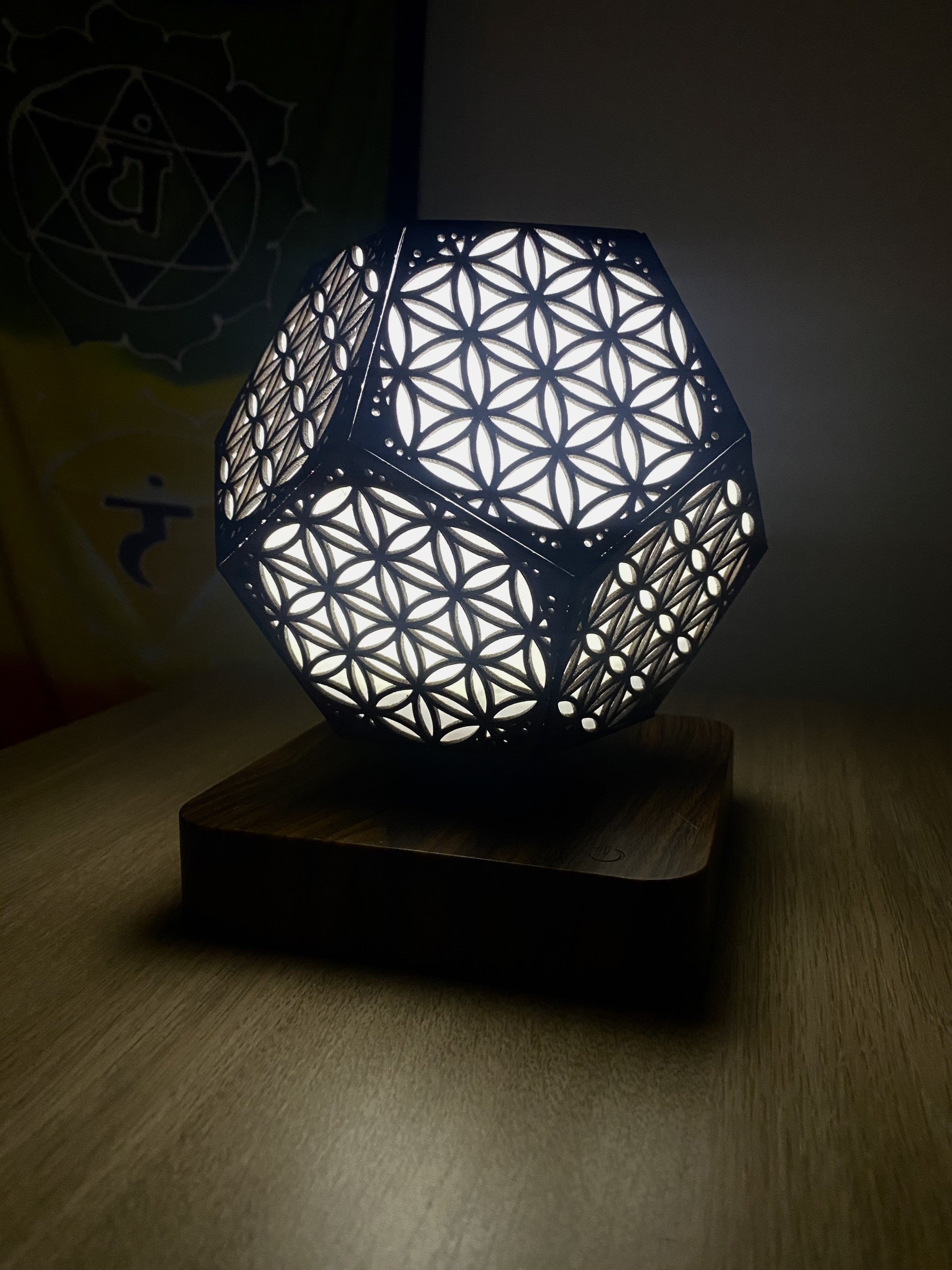 Flower of Life Pattern Ambient Light