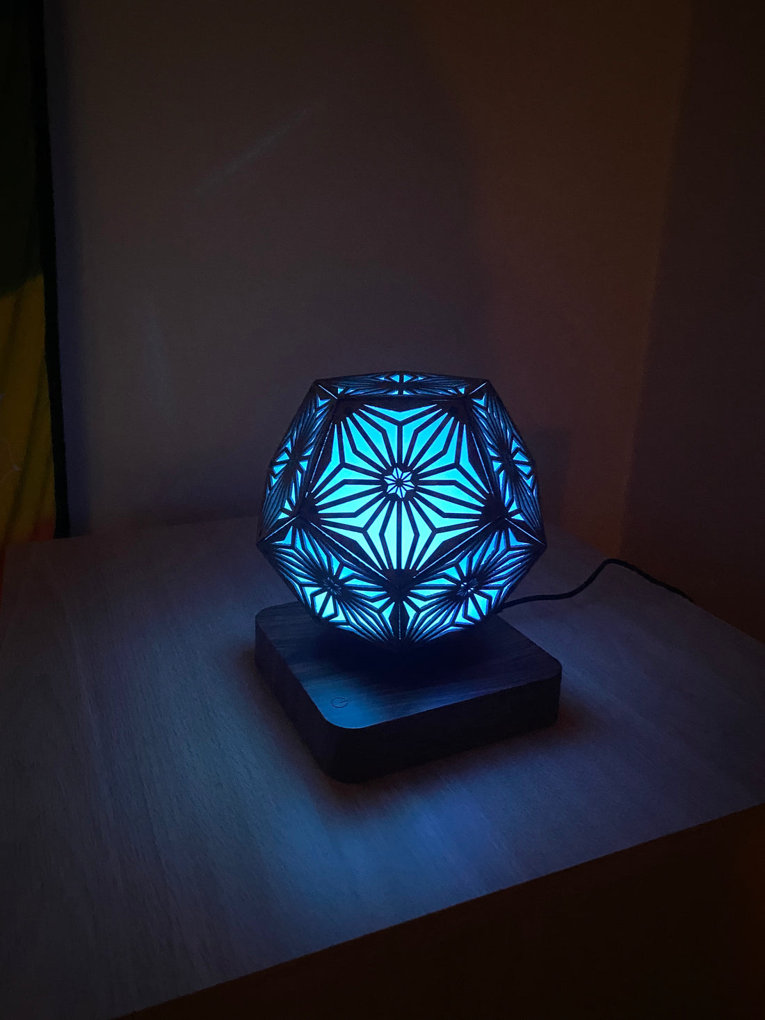 Asanoha Pattern LED Rainbow Colors