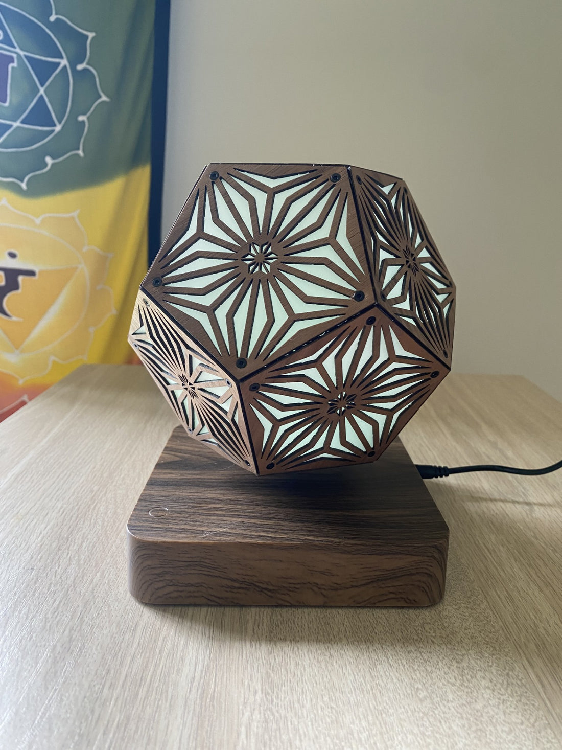 Asanoha Pattern LED Rainbow Colors